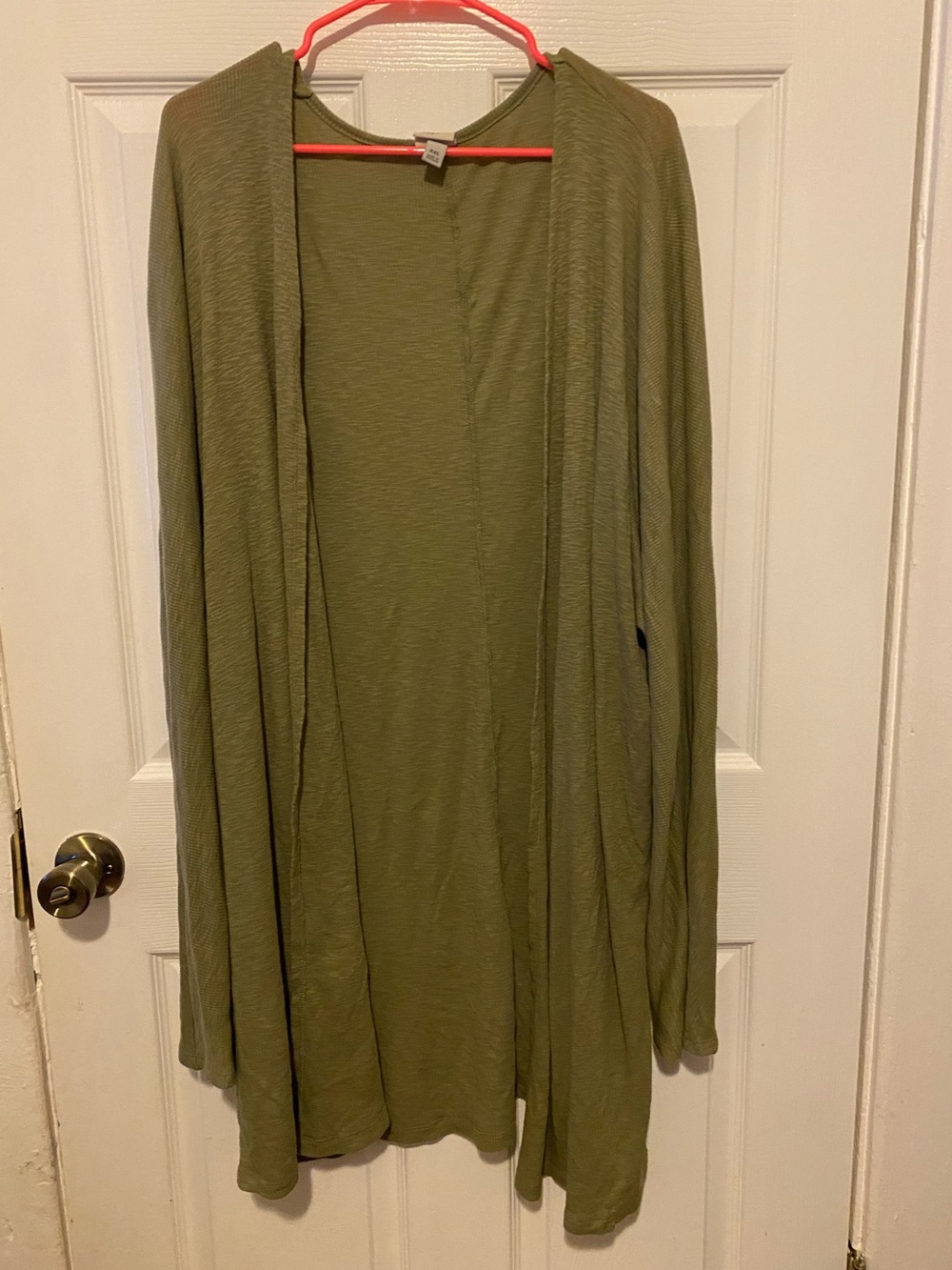 a new day Olive Green Open-Front Cardigan